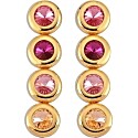 Ninon Dome Rose Long Earrings
