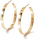 Nouvel Heritage Monday Morning Mood Hoops in Yellow Gold