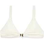 Elsa Hosk x Na-Kd Buckle Detail Bikini Top in off White