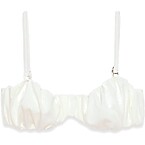 Elsa Hosk x Na-Kd Ruched Bikini Top in off White