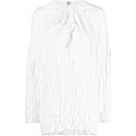 Toteme Crinkled Silk Blouse Off-White