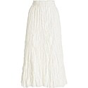 Toteme Crinkled Silk Slip Skirt Off-White
