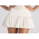 Oh Polly Matiya Bubble Hem Mid-Rise Micro Mini Skirt in Ivory