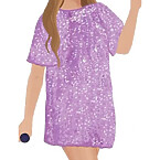Oscar de la Renta Custom Lavender Crystal T-Shirt (Sketch by Kfilsonart)