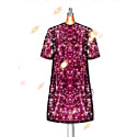 Oscar de la Renta Custom Midnights Sequin Dress Sketch by Officialjmdesigns