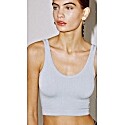 Out from Under Drew Seamless Ribbed Bra Top in Gray