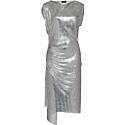 Paco Rabanne Silver Drape Pression Chainmail Dress