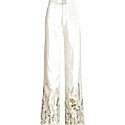 Polo Ralph Lauren Embroidered Hemp Wide-Leg Pant