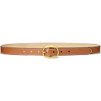 Polo Ralph Lauren Oval-Buckle Skinny Leather Belt