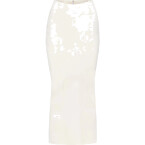 Khy x Poster Girl Latex Maxi Skirt in Bone