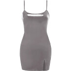 Khy x Poster Girl Latex Mini Dress in Silver