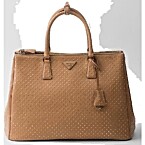 Prada Extra-Large Prada Galleria Studded Leather Bag