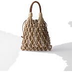 Prada Noue Medium Cotton Macrame Bag
