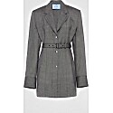 Prada Single-Breasted Pinstripe Wool Jacket