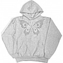 Praying Butterfly Grey Hoodie