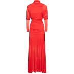 Proenza Schouler Paula Sheer Crepe High Neck Long Dress