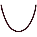 Prounis Aubergine Twisted Silk Rope Collar