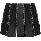 R and M Leathers Custom Charm Mini Skirt in Red