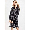 A Pea in the Pod Maternity Rails Plaid Button Fromt Maternity Dress