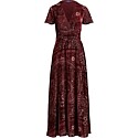 Ralph Lauren Burnout Velvet Wrap Maxi Dress