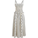 Ralph Lauren Striped Silk Blend Dress