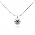 Rhys Kelly Small Sterling Silver Eye Pendant