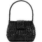 Rixo Amoria Leather Bag in Black