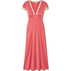 Rixo Clarice Lace-Trimmed Appliqued Silk-Satin Midi Dress