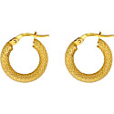 Roxanne First Small Gold Snake Hoops Earrings