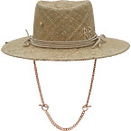 Ruslan Baginskiy Chain Strap Gambler Hat