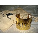 Rustic Jewelry Hammered Faith Brass Cuff