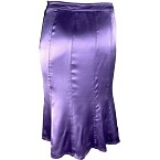 Saint Laurent by Tom Ford Fall 2003 Silk Satin Flared Skirt