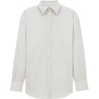 Saint Laurent Cassandre Shirt in Striped Cotton