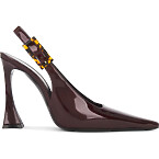 Saint Laurent Dune Patent Leather Slingback Pumps