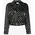 Saint Laurent Heart Studs Biker Jacket