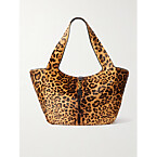 Saint Laurent Le 5 a 7 Bea Leopard-Print Calf Hair Tote