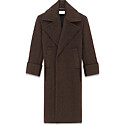 Saint Laurent Long Coat in Cashmere Felt