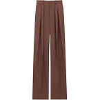 Saint Laurent Wide-Leg Pants in Wool Gabardine