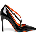 Santoni Patent Leather High-Heel Court