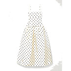 Self-Portrait Polka-Dot Taffeta Midi Dress
