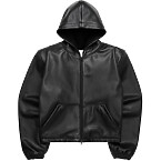 Skylrk Hb Hooded Leather Jacket