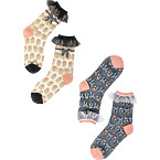 Sock Candy Bridgerton Style Ruffle Sheer Socks