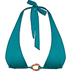 Sommer Swim Ryan Blue Fondale in Halter Bikini Top