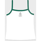 Sporty & Rich Crown Tennis Pique Tank in White/Alpine