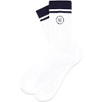 Sporty & Rich Srhwc Socks in White/Navy