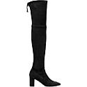 Stuart Weitzman Black Stretch Suede Lesley Over-the-Knee Boot