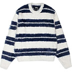 Stussy Hairy Stripe Crew Sweater