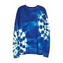 The Elder Statesman Spiral City Simple Tie Dye Cashmere Sweater
