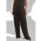 The Frankie Shop 2 Ivey Pintuck Trousers in Brown/White Pinstripe –