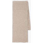 The Row Luthgard Ribbed Cashmere Scarf in Beige